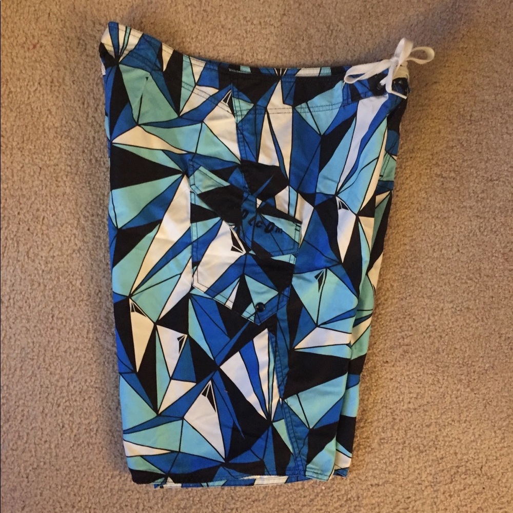 Blue Volcom Board Shorts - Picture 3 of 3